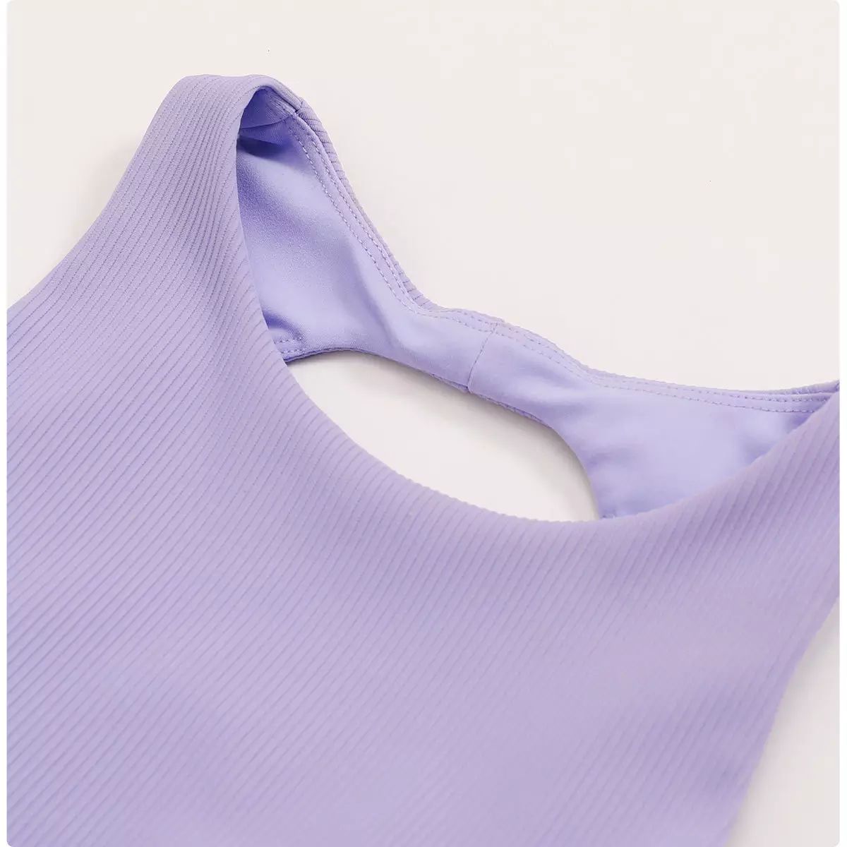 Seamless Racerback Sports Bra With Padding