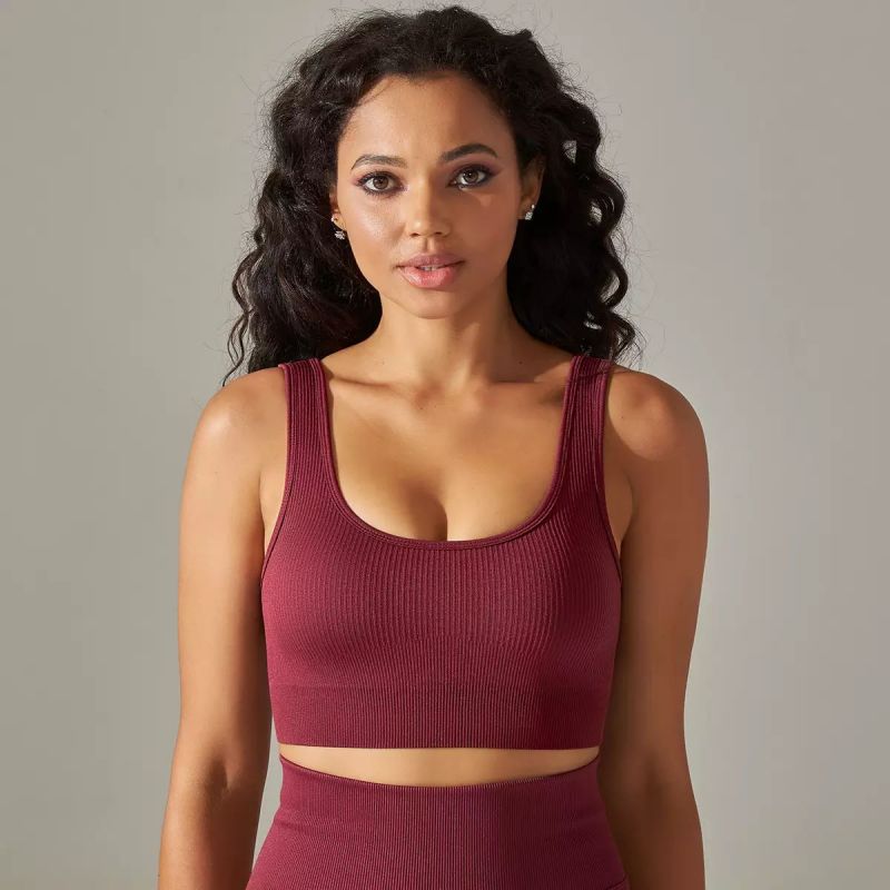 Wholesale Womens Seamless Sports Bra Tank-B1013