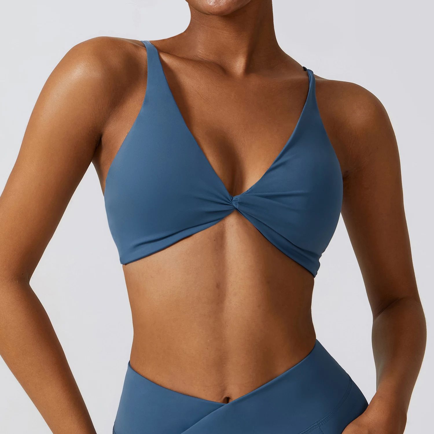 Sexy Adjustable Thin Strap Sports Bra