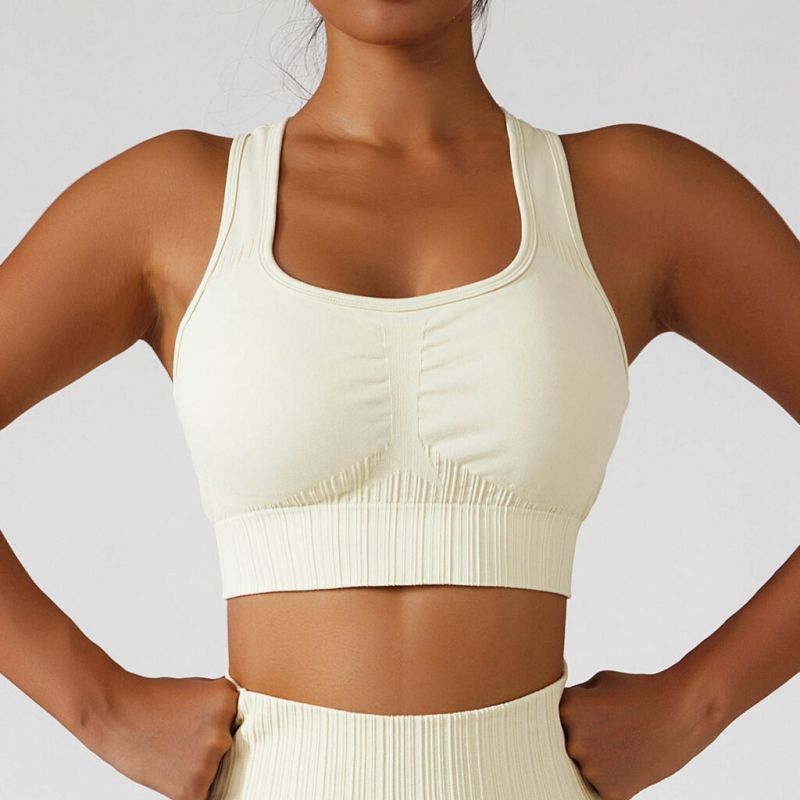 One Shoulder Push Up Sports Bra