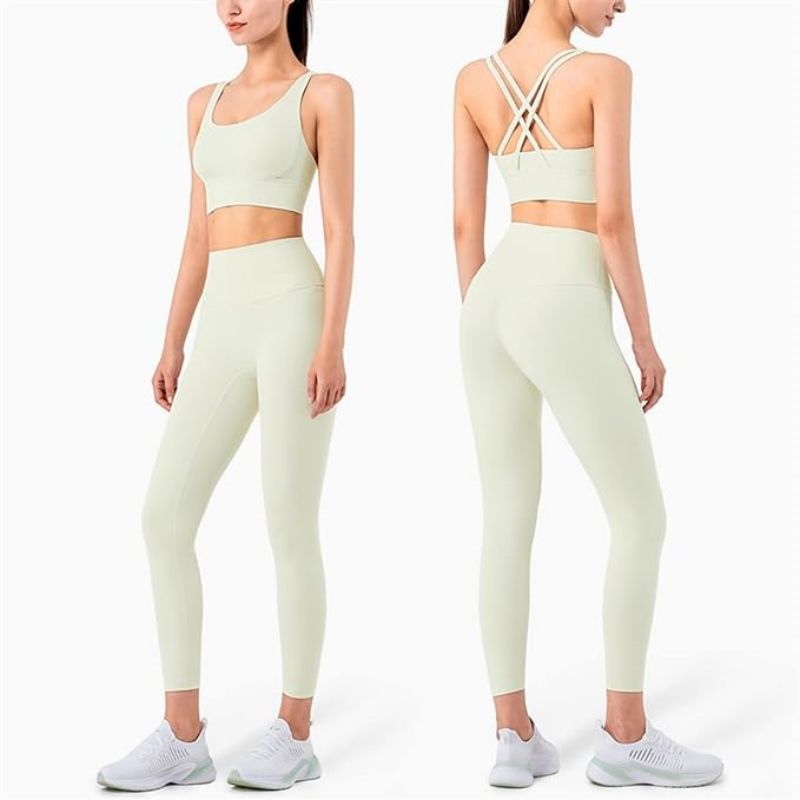 Wholesale Solid Color Tummy Control Womens Fitness Leggings-C1019