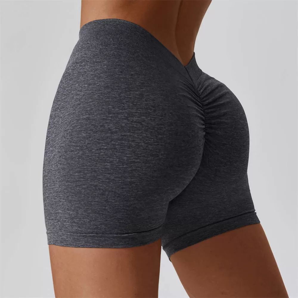 V-shaped Back Waist Design Butt Lift Sports Shorts